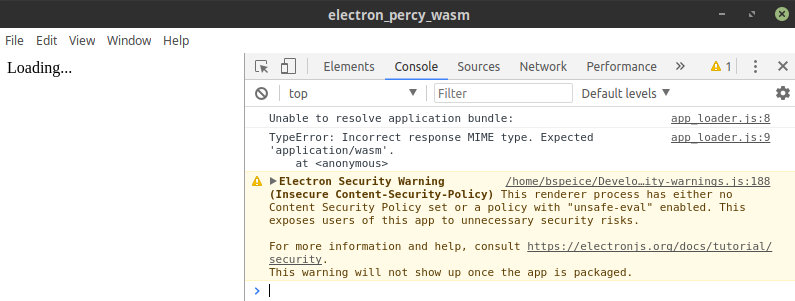 TypeError: Incorrect response MIME type. Expected 'application/wasm'.