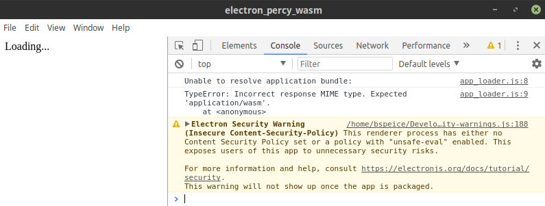 TypeError: Incorrect response MIME type. Expected &#39;application/wasm&#39;.